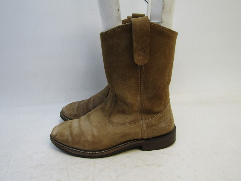 Del Rio Mens Size 9 D Brown Suede Western Cowboy Boots